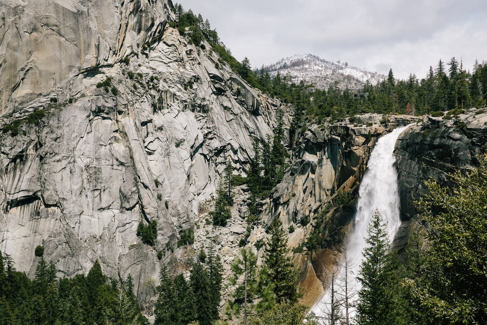 View of Nevada Falls in Yosemite National Park from the John Muir Trail John Muir trail permits