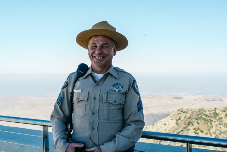 smiling security officer of mt. diablo