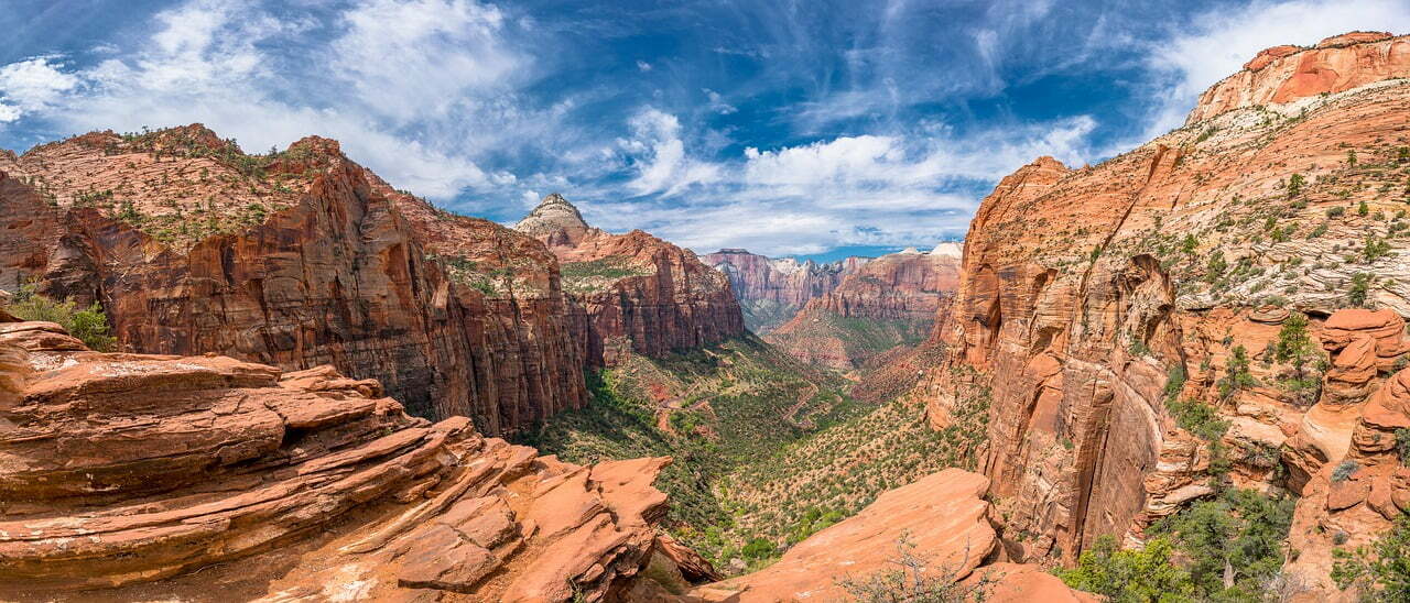 view at zion national park